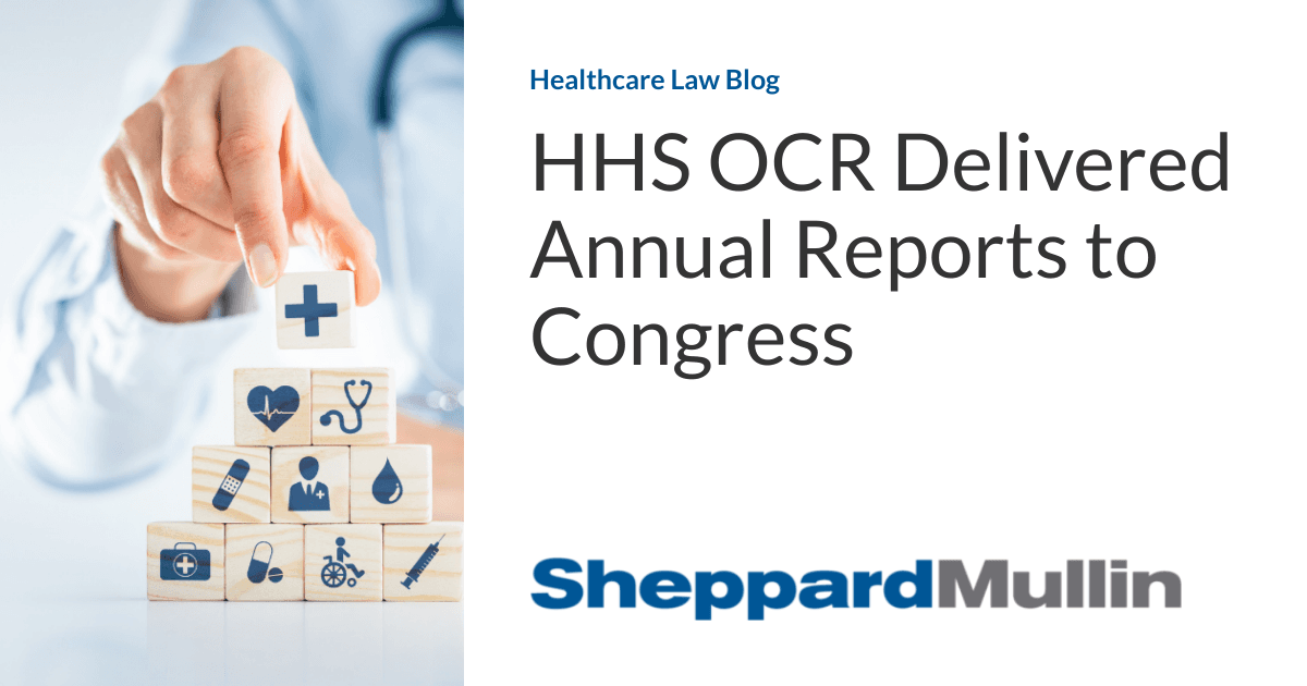 HHS OCR Kongressga yillik hisobotlarni taqdim etdi