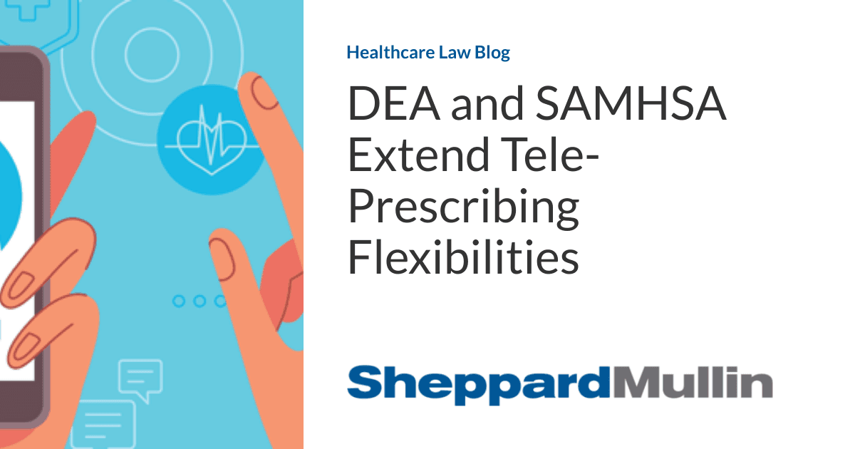 DEA va SAMHSA Tele-reseptlash moslashuvchanligini kengaytiradi