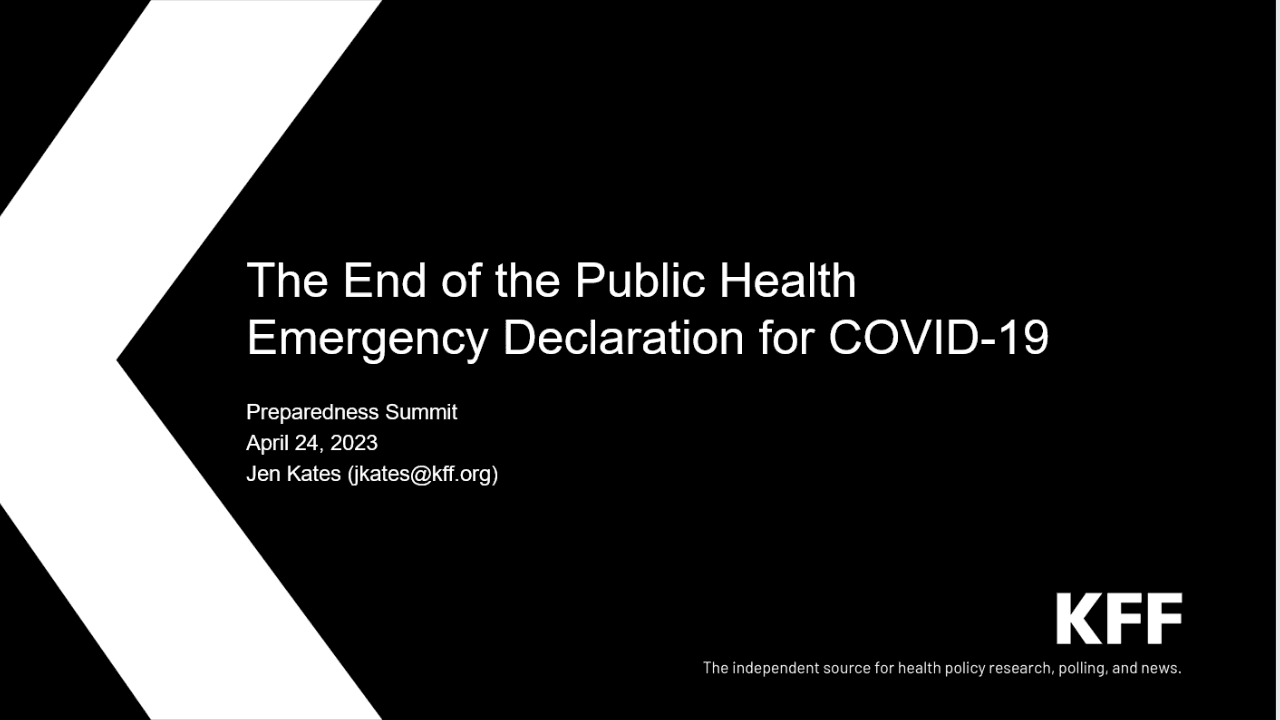 Taqdimot: COVID-19 uchun sog’liqni saqlash bo’yicha favqulodda holat deklaratsiyasining tugashi