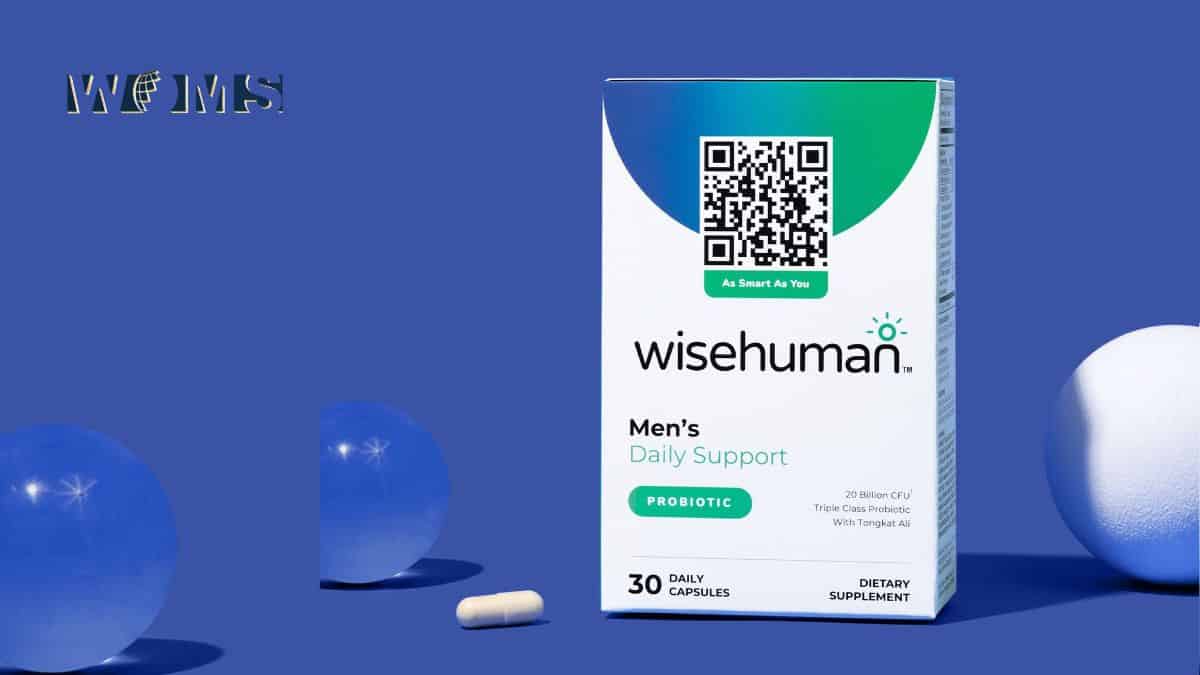 WiseHuman tomonidan erkaklar uchun kunlik qo’llab-quvvatlovchi probiyotik yordamida ichaklaringiz salomatligi va quvvatingizni oshiring